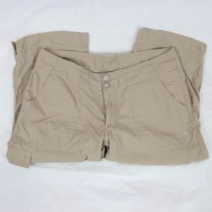 North Face Womens 8 Capri Pants Khaki